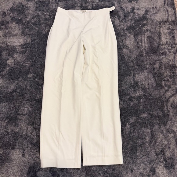 Coldwater Creek Pants - Coldwater Creek Womens Ivory Wide Leg Dress Pants Side Zip Size 8 H27720
